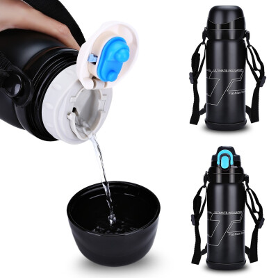 

800ML Stainless Steel Vacuum Insulated Bottle Outdoor Sports Thermal Coffee Water Kettle