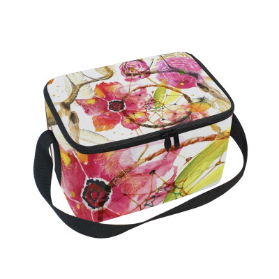 

ALAZA Lunch Box Insulated Boho Style Lunch Bag Large Cooler Tote Bag for Men Women