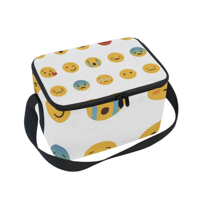 

ALAZA Lunch Box Colorful Expressions Insulated Lunch Bag Large Cooler Tote Bagfor Men Women