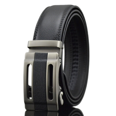 

xsby Mens BeltWest Leathers Slide Ratchet Belt for Men with Top Grain LeatherTrim to Fit