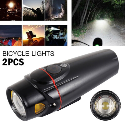 

2PCS 2020 New Black Waterproof Light USB Rechargeable Bike Lights for Road Mountain Bicycles BMX Tail Light