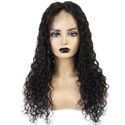 

Amazing Star Curly Hair Lace Front Wigs Virgin Human Hair Lace Front Wigs Brazilian Hair Water Wave Lace Front Wigs Natural Color
