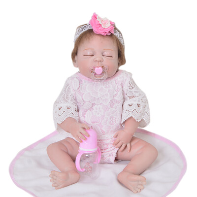 

Fashion 11 Inch Mini Full Silicone Reborn Dolls Twins Girl With Open Eyes And Sleeping Boy Doll Baby Toy For Kids Christmas Gift