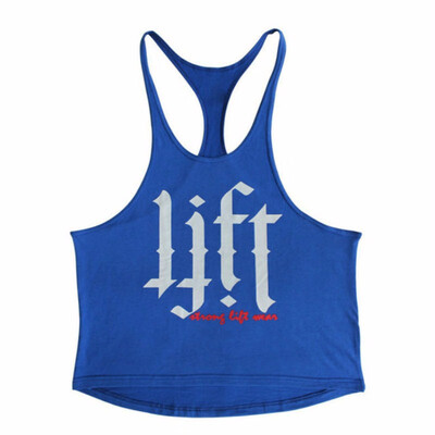 

Mens Fitness Bodybuilding Pure Cotton Suspender Sports vest