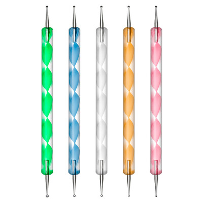 

Willstar 5Pcs-Dual Ended Nail Art Rhinestone Picker Wax Pencil Gems Studs Picker