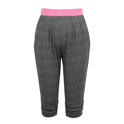 

Fashion Women Yoga Gym Pants Elastic Breathable Running Training Fitness Sport Cropped Trousers GreenRose
