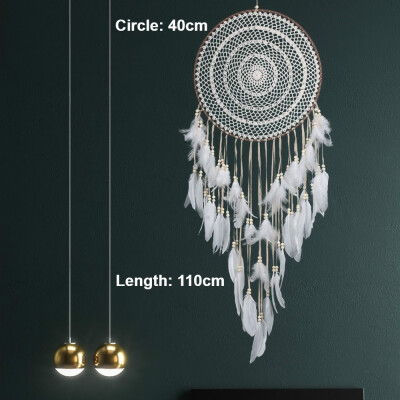 

Dream Catcher Girls Dreamlike Feather Bedroom Romantic Wall Hanging Dreamcatchers for Home Party Wedding Decoration