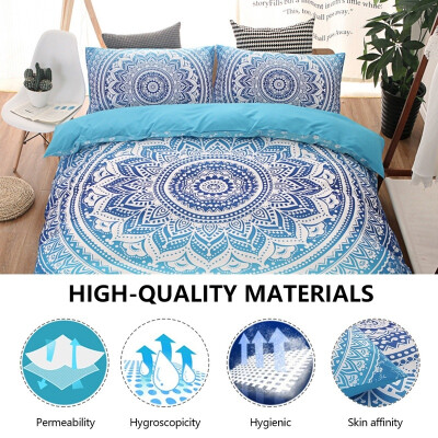 

Blue Fashion Double Bed Size European Style Bedding Set Bedclothes ComforterDuvetQuilt Cover Sheet Pillowcase Bed Sets