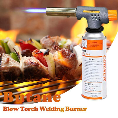 

Butane Torch Blow Torch Welding Burner with 360 Degree Rotatable Design&Safety Lock for BBQ Creme Brulee Refillable Kitchen Ou