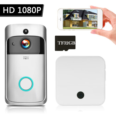 

WiFi Smart Wireless Security DoorBell Smart HD 1080P Visual Intercom Recording Video Door Phone Remote Home Monitoring Night Visio