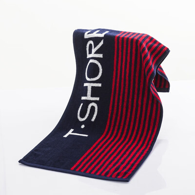 

1 Piece 3590cm 160g 100 Cotton Sport Towel Face Bath Towel Sports Gym Bathroom Outdoor Adults Stripe Red Yellow