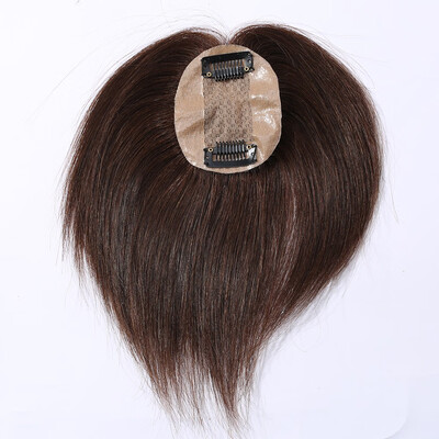 

Remy Human Hair Topper One Piece Clip in Toppers Extension Straight Real Mono Top piece Hair Piece for Thinning Hair Repair bald
