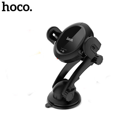 

HOCO Qi wireless Car Charger Stand Automatic infrared clip Air Vent Mount Car Phone Holder 10W Fast Charger for iphone  Max XR