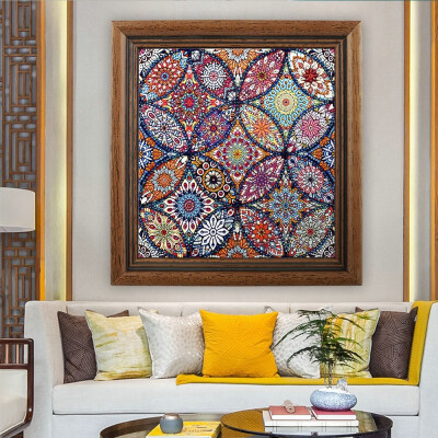 

5d Diy Diamond Painting Crystal Drill Mosaic Picture Mandala Rhinestones Embroidery Home Decor