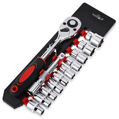 

14 inch Socket Set Ratchet Wrench Extension Rod Combo Tools Kit