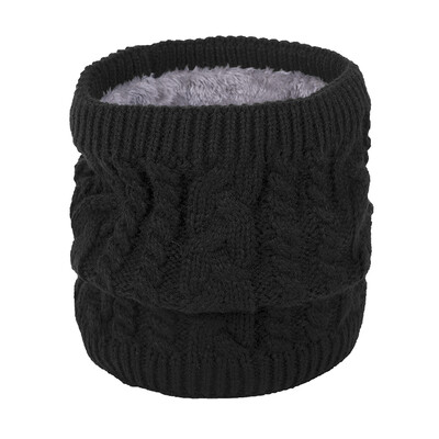

Unisex Winter Men Women Crochet knitted Ring Scarf Fleece Thicken Neckerchief Neck Warmer Circle Scarves