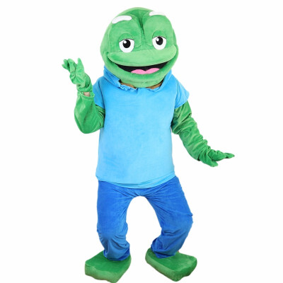 

LangtengSport Green Frog Mascot Costume Cartoon Cosplay Party Halloween Christmas Festival Performance