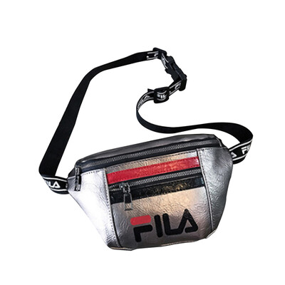 

FILA Fashion Waist Bag All-match Square Shape Adjustable Strap PU Waist Bag