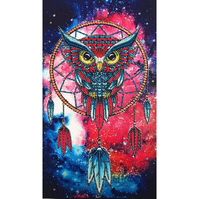 

5D DIY Diamond Embroidery Painting Colorful Dream Catcher Feather of Cross Stitch Partial Diamond Paintings Size 3048cm