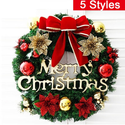 

Willstar NEW Christmas Decorations 30cm Christmas Wreath Artificial Wreath Door HangingChristmas Tree Accessories