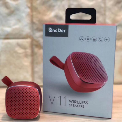 

Oneder V11 Wireless Speaker Handsfree Portable Mini Bluetooth Speaker with Mic for iphone TWS Box series Waterproof stereo