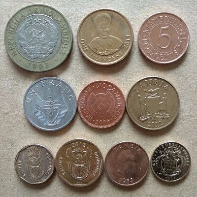 

10 PCS Set Coins Of 7 African States