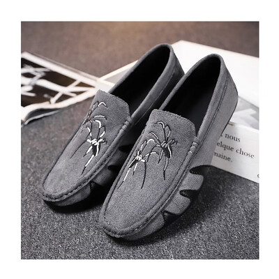 

2018 fashion new peas shoes male Korean version of the wild personality lazy autumn trend casual shoes mens shoes
