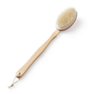 

Bath Brushes Personal Beauty Bathing Accessories 2 In 1 Shower Brush-Glove&Wooden Long Handle Natural Bristles Relaxing Back