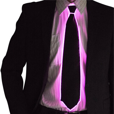 

Wire Tie Flashing Cosplay LED Tie Costume Necktie Glowing DJ Bar Dance Carnival Party Masks Cool Props