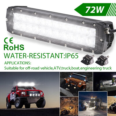 

Tomshine 120W 40 LEDs 8400LM DC10-30V Off-road Light Bar IP65 Water-resistant Flood Spot Combo Beam for Jeep SUV Cars Trucks Tract