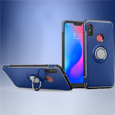 

Back Cover For Xiaomi Mi A2 Lite Case Car Holder Stand Hard PC Silicon Ring Suction Bracket Celulars