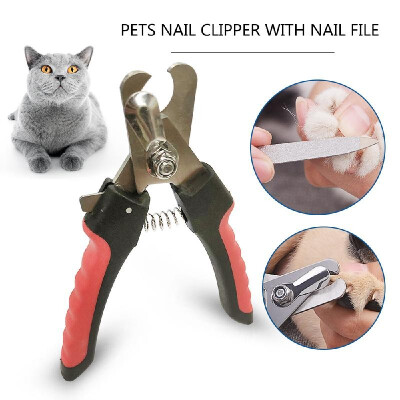 

Professional Pet Dog Nail Clipper with File Cutter Stainless Steel Grooming Scissors Clippers for Animals Cats Size