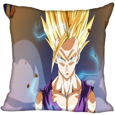 

Dragon Ball Z Pillow Cover Bedroom Home Office Decorative Pillowcase Square Zipper Pillow Cases Satin Fabric No Fade