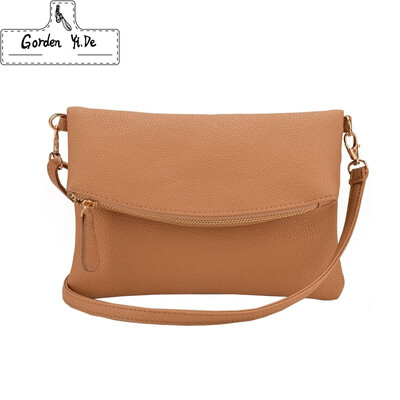 

2019 New Casual PU Leather Women Package Envelope Clutch Female Shopping Bag Ladies Shoulder Messenger Crossbody Bags