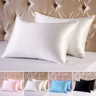 

Willstar Pure Mulberry Silk Pillow Case Pillowcase Cover Housewife Queen Standard 50X70cm