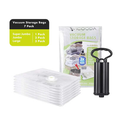 

120100cm 1 pcs 80100cm 3 pcs 5680cm 3 pcs Vacuum storage bag sets one double pump
