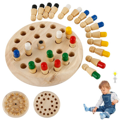 

Kids Wooden Memory Match Stick Chess Game Educational Toys Childrens Brain Training Gifts Parent-child Leisure Fun