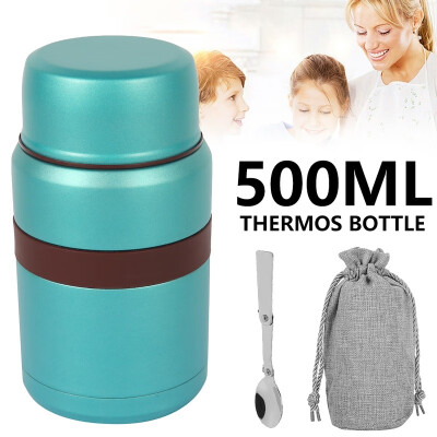 

500ML Thermos Hot Food Flask Lunch Vacuum Storage Warm Soup Heat Travel Work