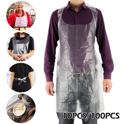 

10100PCS Disposable Plastic Apron Waterproof Hairdressing Salon Capes Haircut Apron