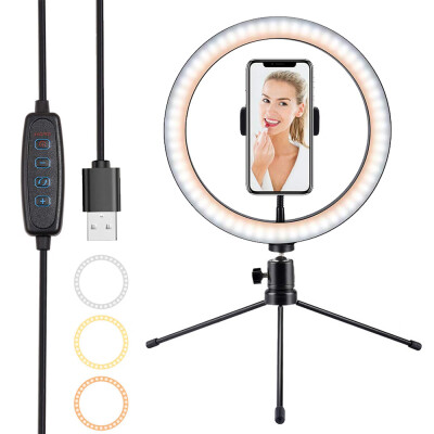 

10 Inch LED Ring Light Dimmable Fill light Selfie Ring Lamp Photographic Lighting for Youtube Tik Tok Vlog Live Streaming