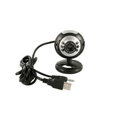 

High-speed USB 20 Interface Webcam Camera 480P 6 LED Web Cam with Built In Mic for Laptop Desktop