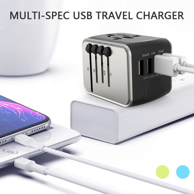 

Universal International Plug Adapter USB World Travel Charger