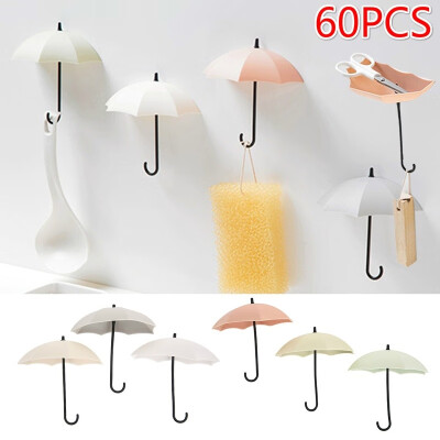 

3153060PCS Umbrella Wall Key Holder Mount Key Holder Wall Hook Hanger Organizer