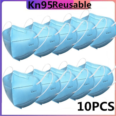 

10PCS KN95 Reusable Filter PM25 Non-woven Fabric Breathable Mask