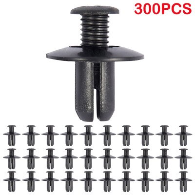 

100300PCS Auto Plastic Rivet Trim Panel Fastener Clips 8mm Hole for Car Accessories