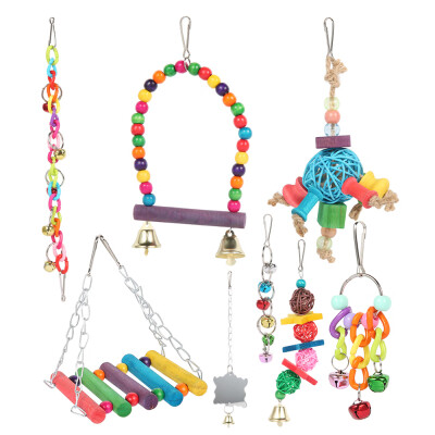 

Parrot Toy Rainbow Bridge Nest Chewing Hanging Suitable Wide Variety of Large Small Birds