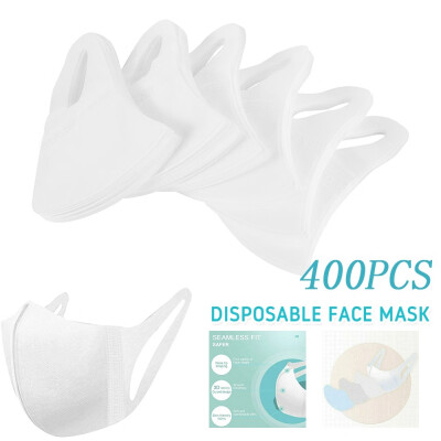 

400Pcs Disposable Masks-Face Mask with Earloops 3-Ply Nonwoven Disposable Elastic Mask