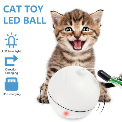 

Automatic Pet Cat Toy LED Luminous Rolling Ball USB Charging Electronic Smart Cat Toy Balls