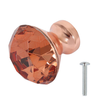 

1Pc Diamond Crystal Glass Clear Door Cabinet Drawer Knobs Handles Pulls