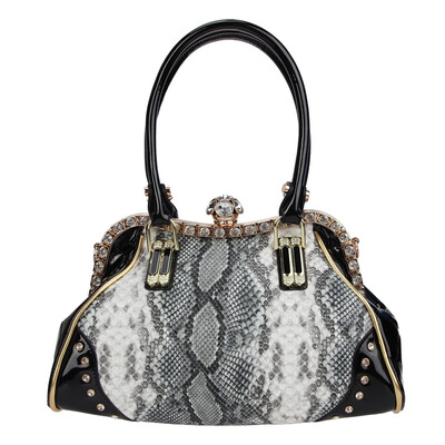 

Fawziya Crystal Purse Snake Pattern Briefcase Handbags For Women